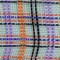 10" Vertical Foil Plaid Mesh Ribbon: Black, Orange, Purple, Emerald